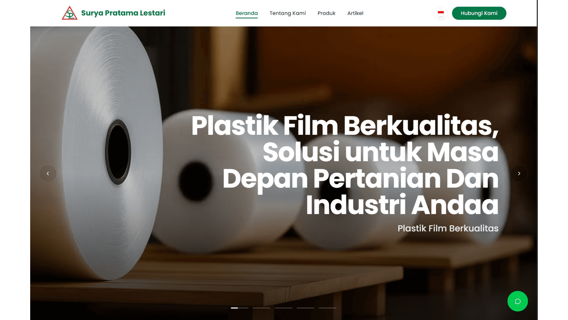 Portofolio PT. Surya Pratama Lestari - Website Company Profile